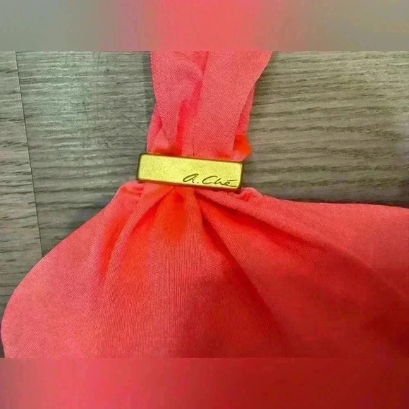 A.CHE NWT Women’s Viona Top Coral Swimsuit Bikini Top Size 32DD, ‎ 34D, 36C, 38B - Picture 5 of 7